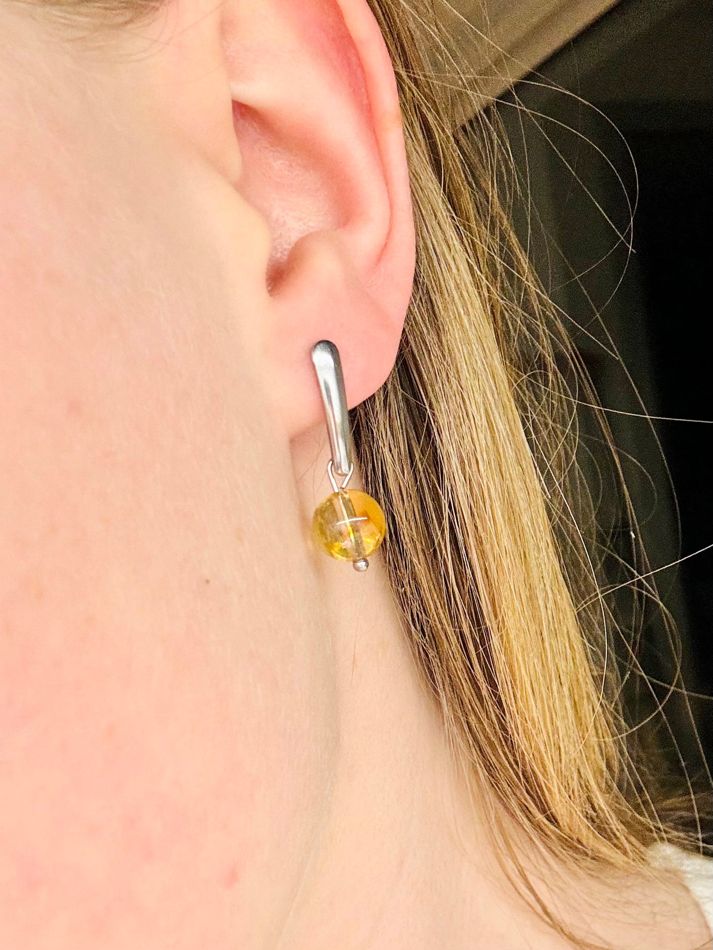 MADELEINE Boucles d'oreille Citrine